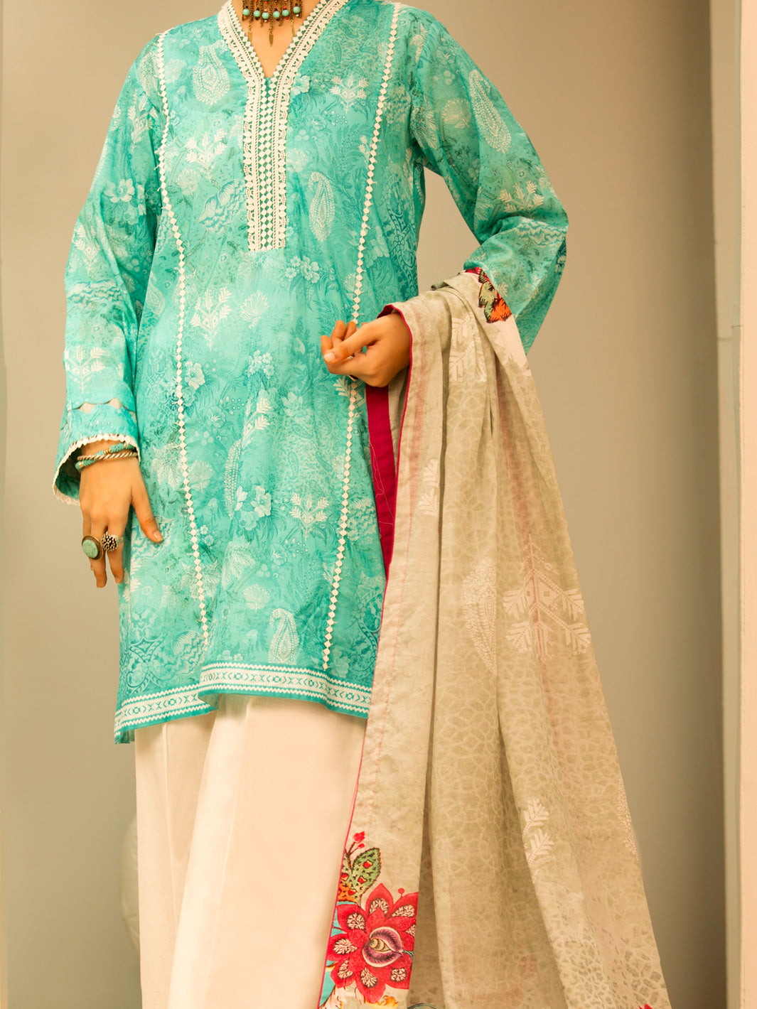 Aqua Lawn 2Pc Unstitched - ALP-2PS-1203
