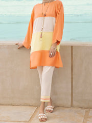 Peach Twill 2 Piece Stitched - ALP-2PS-LKS-1220