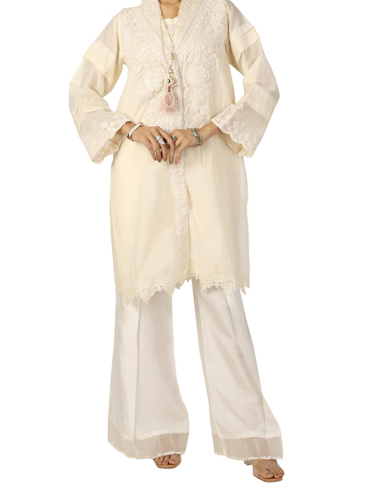 White 2Pc Formal Stitched - AL-2PS-LS-280
