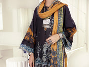 Dark Grey Lawn 3 Piece Stitched - ALP-3PS-1236