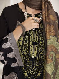 Black Lawn 3 Piece Stitched - ALP-3PS-1237