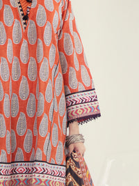Orange Lawn 3Pc Unstitched - ALP-3PS-1238