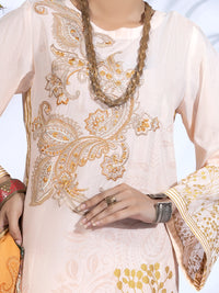 Peach Lawn 3Pc Stitched - ALP-3PS-1245