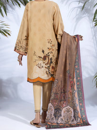 Beige Lawn 3Pc Stitched - ALP-3PS-1246