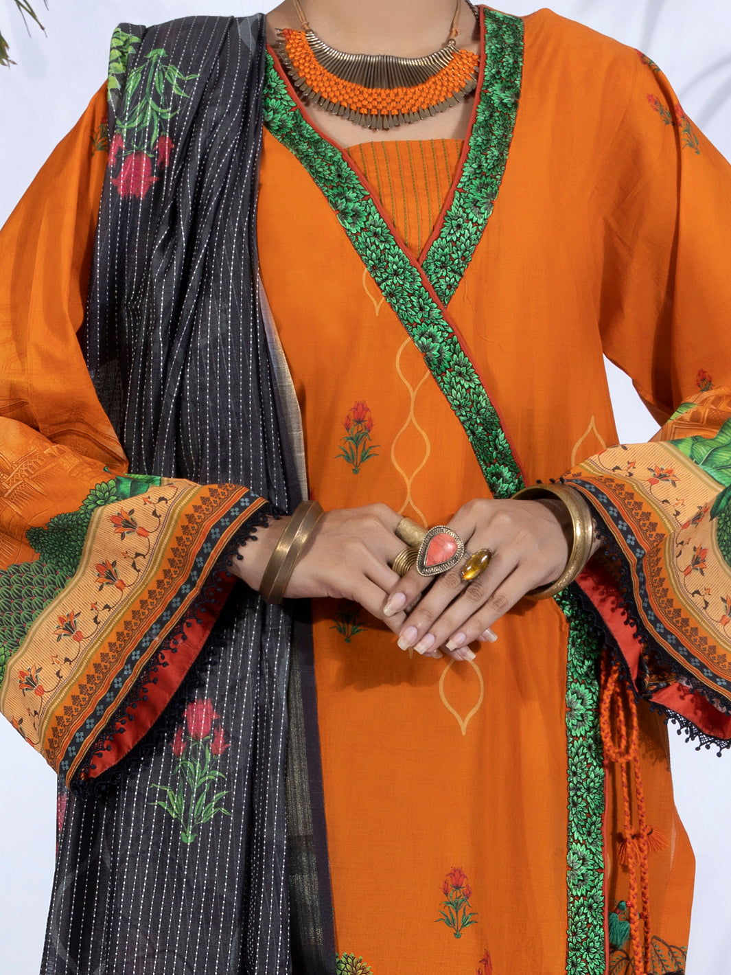 Terracotta Lawn 3Pc Stitched - ALP-3PS-1248