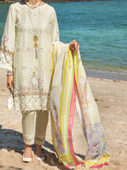 Light Green Lawn 3 Piece Stitched - ALP-3PS-1254