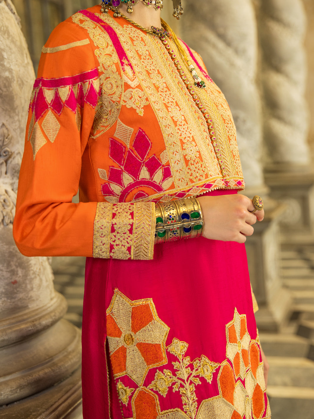 Pink Raw Silk 2Pc Stitched - ALP-2PS-LKS-1276