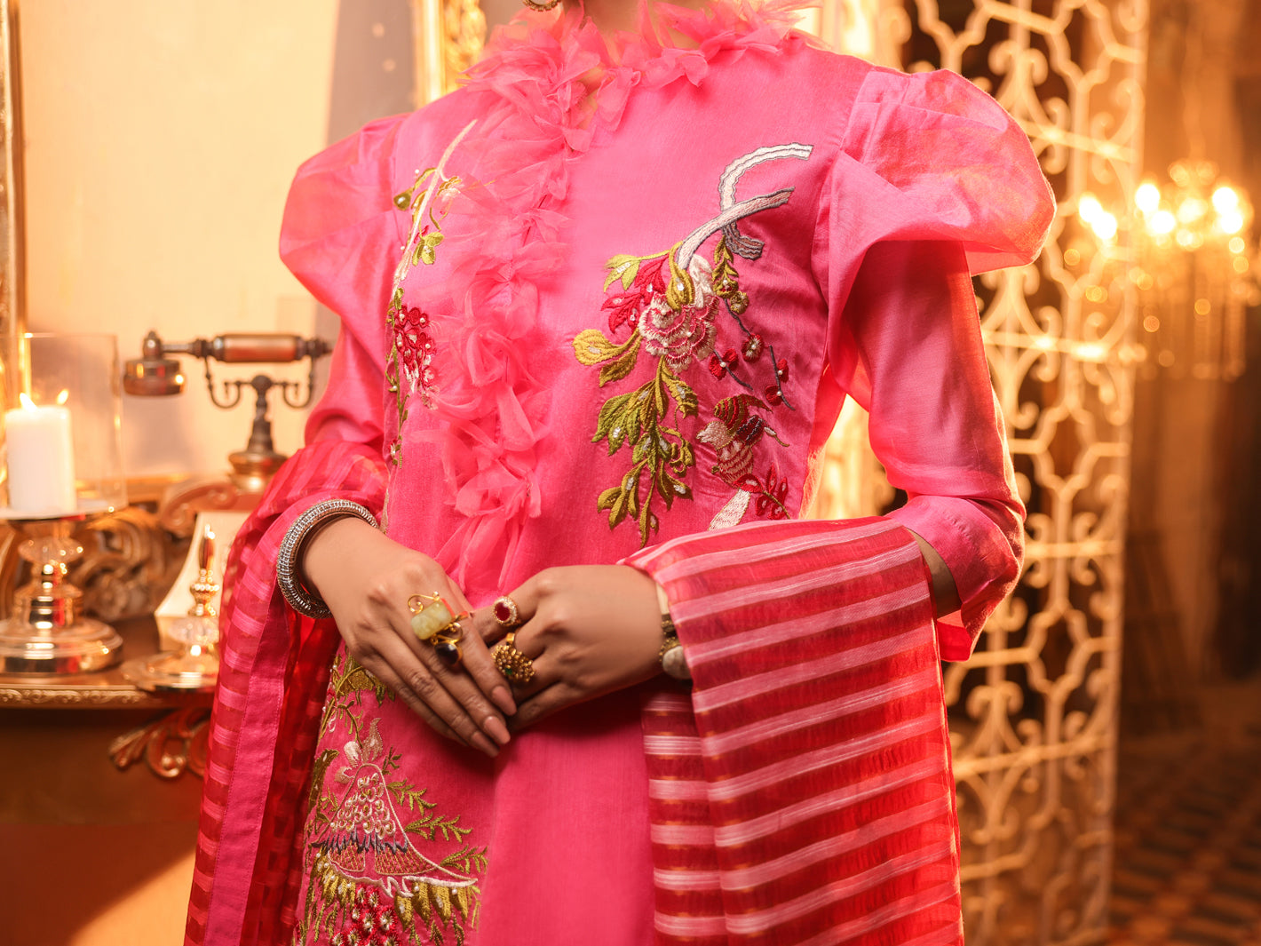 Fuchsia Modal 3Pc Stitched - ALP-3PS-1287