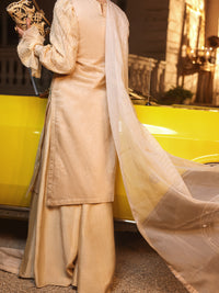 Beige Modal 3Pc Stitched - ALP-3PS-1289