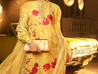 Yellow Mesuri 3Pc Unstitched - ALP-3PS-1291