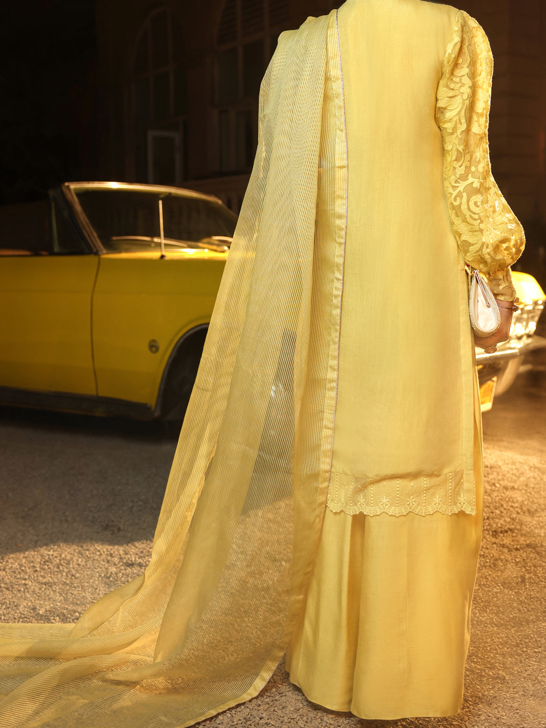 Yellow Mesuri 3Pc Unstitched - ALP-3PS-1291