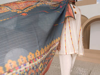 Off White Woolen 3Pc Unstitched - ALP-3PS-1313