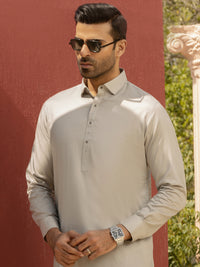 Grey Kameez Shalwar - ALWA-KS-290