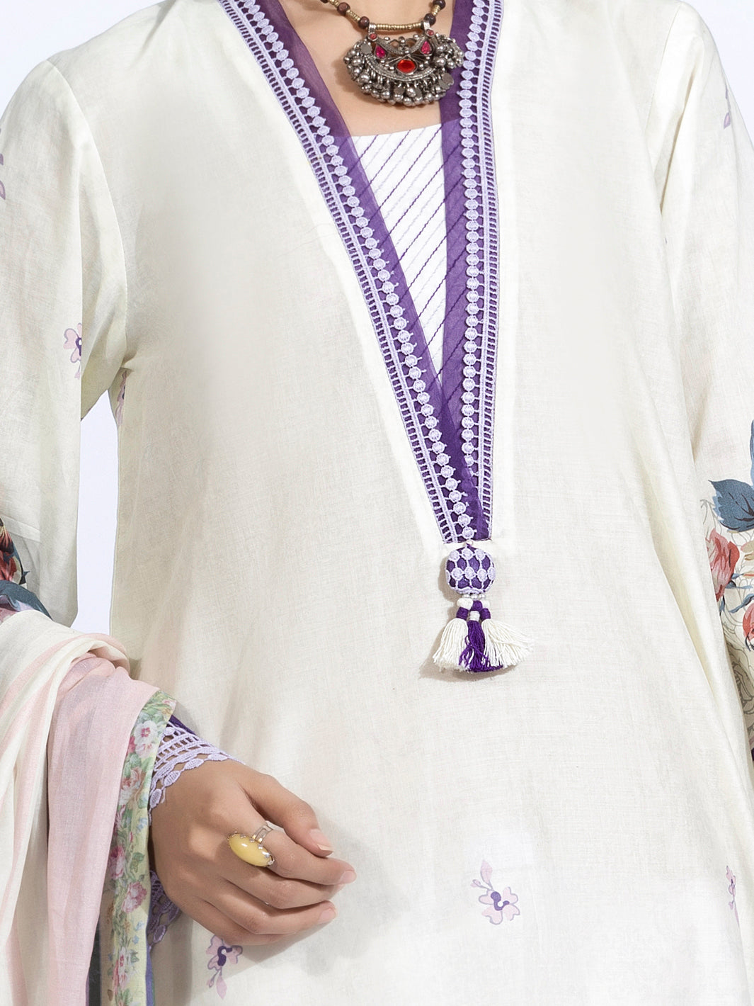 Ivory Lawn 2Pc Unstitched - ALP-2PS-1319