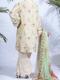 Cream Lawn 2Pc Unstitched - ALP-2PS-1323