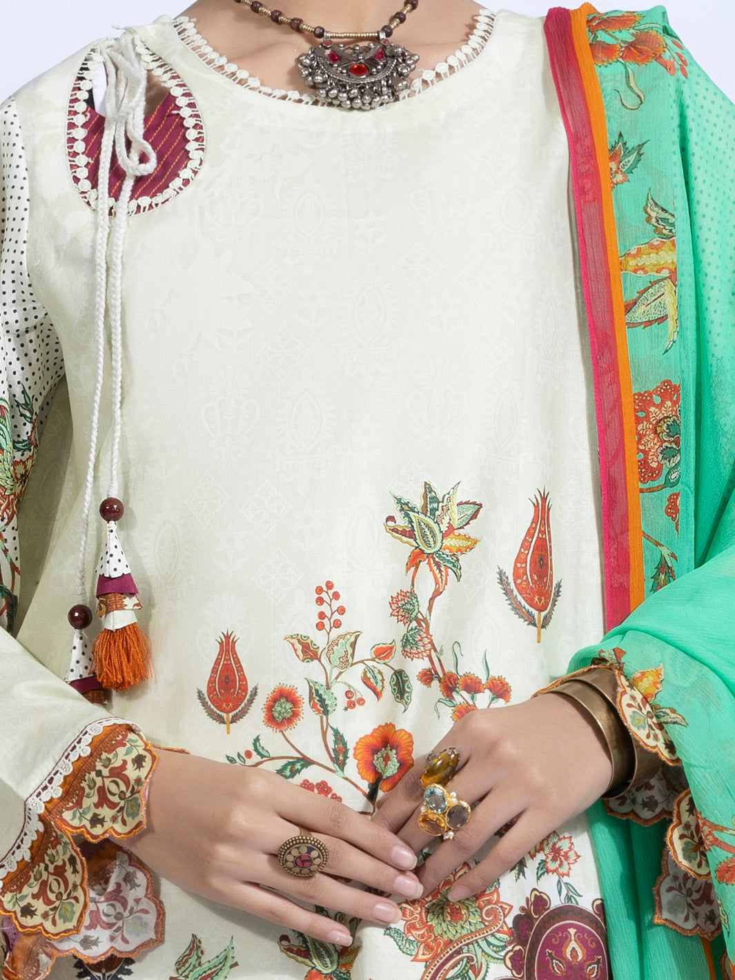 Ivory Lawn 2Pc Unstitched - ALP-2PS-1325