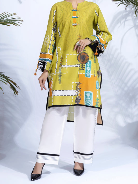 Lime Lawn Green 2Pc Unstitched - ALP-2PS-1330