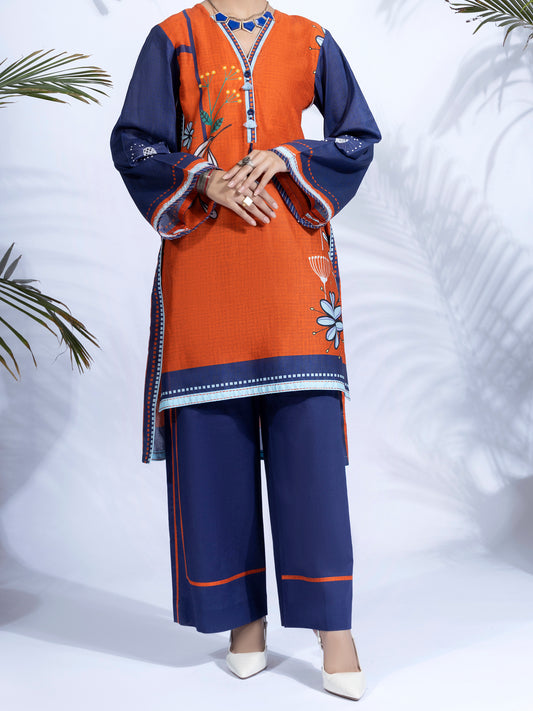 Orange Lawn 2Pc Unstitched - ALP-2PS-1331