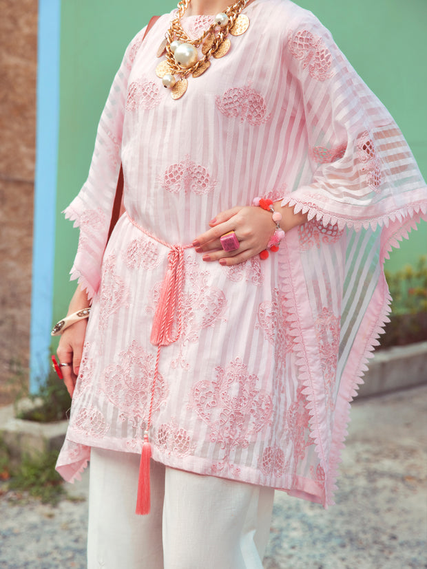 Pink Khaddi Net Tunic - ALP-LK-1352