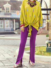 Lime Green Dobby Tunic - ALP-LK-1356