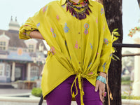 Lime Green Dobby Tunic - ALP-LK-1356