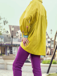 Lime Green Dobby Tunic - ALP-LK-1356