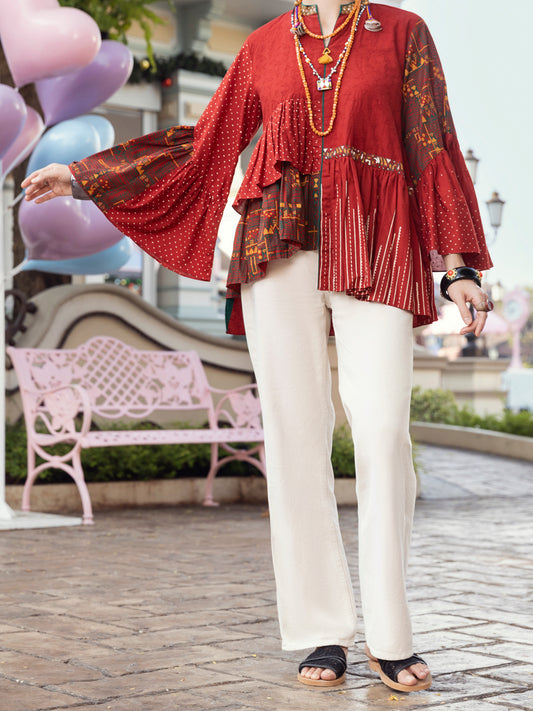 Red Dobby Tunic - ALP-LK-1361