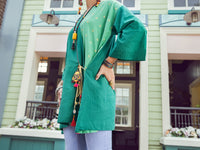 Green Dobby Tunic - ALP-LK-1362