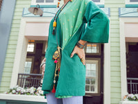 Green Dobby Tunic - ALP-LK-1362