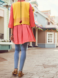 Pink Dobby Tunic - ALP-LK-1363