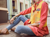 Pink Dobby Tunic - ALP-LK-1363