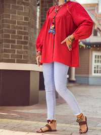 Red Dobby Tunic - ALP-LK-1366