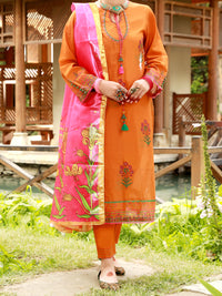Mustard Lawn 3Pc Unstitched - ALP-3PS-1382