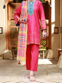 Fuchsia Lawn 3Pc Unstitched - ALP-3PS-1383