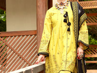 Lime Green Lawn 3Pc Unstitched - ALP-3PS-1385