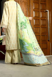 Beige Jacquard 3 Piece Unstitched - ALP-3PS-1394