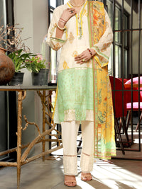 Peach Lawn 3Pc Stitched - ALP-3PS-1396