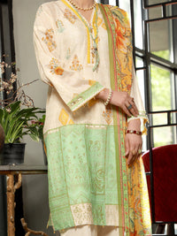 Peach Lawn 3Pc Stitched - ALP-3PS-1396