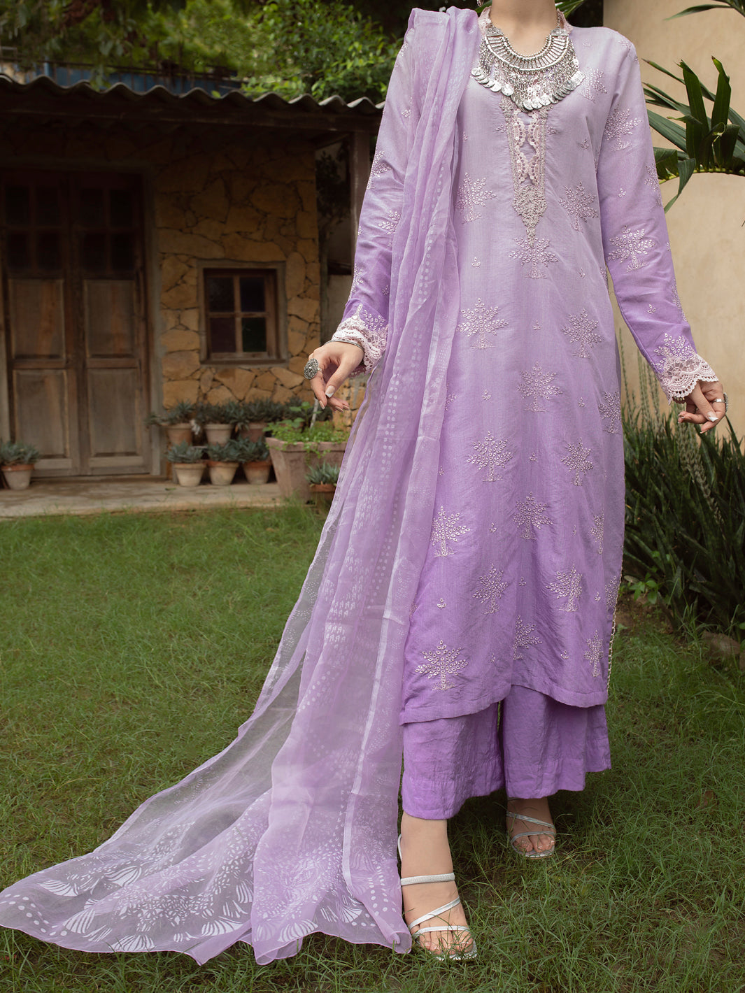 Light Purple 3Pc Unstitched - ALP-3PS-1400