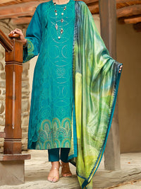 Sea Green 3 Piece Unstitched - ALP-3PS-1405