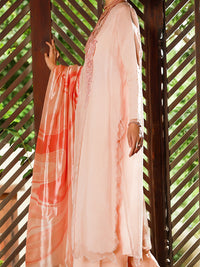 Peach 3Pc Unstitched - ALP-3PS-1408