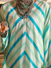 Ice Blue Jacquard 3Pc Stitched - ALP-3PS-1416
