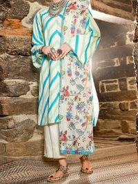 Ice Blue Jacquard 3Pc Stitched - ALP-3PS-1416