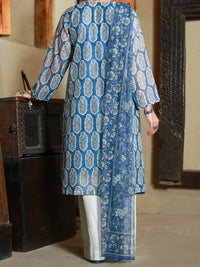 Blue Jacquard 3Pc Stitched - ALP-3PS-1417