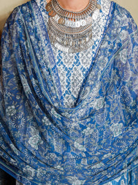 Blue Jacquard 3Pc Stitched - ALP-3PS-1417