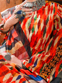 Orange Lawn 3Pc Stitched - ALP-3PS-1419
