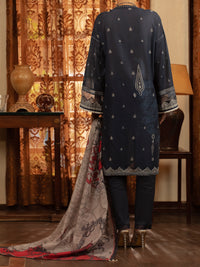 Blue Cambric 3Pc Unstitched - ALP-3PS-1425