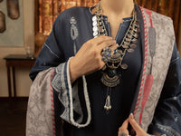 Blue Cambric 3Pc Unstitched - ALP-3PS-1425