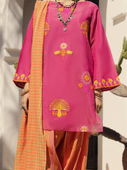 Pink Blended 3 Piece Stitched - ALP-3PS-1441