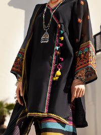 Black Yarn-Dyed 3 Piece Stitched - ALP-3PS-1443
